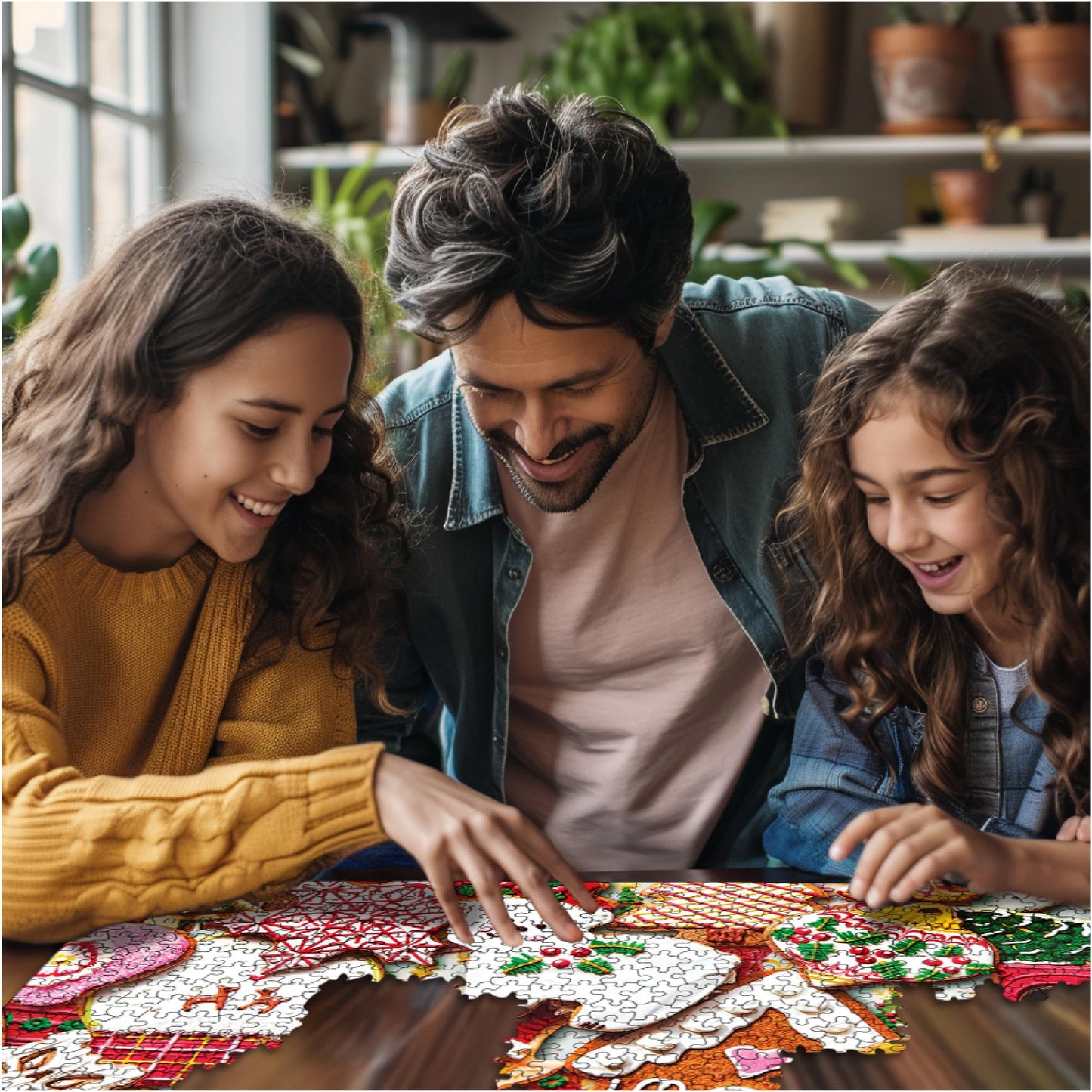White Mountain 1000 Piece Jigsaw Puzzle Winter Christmas, Holiday Cookies