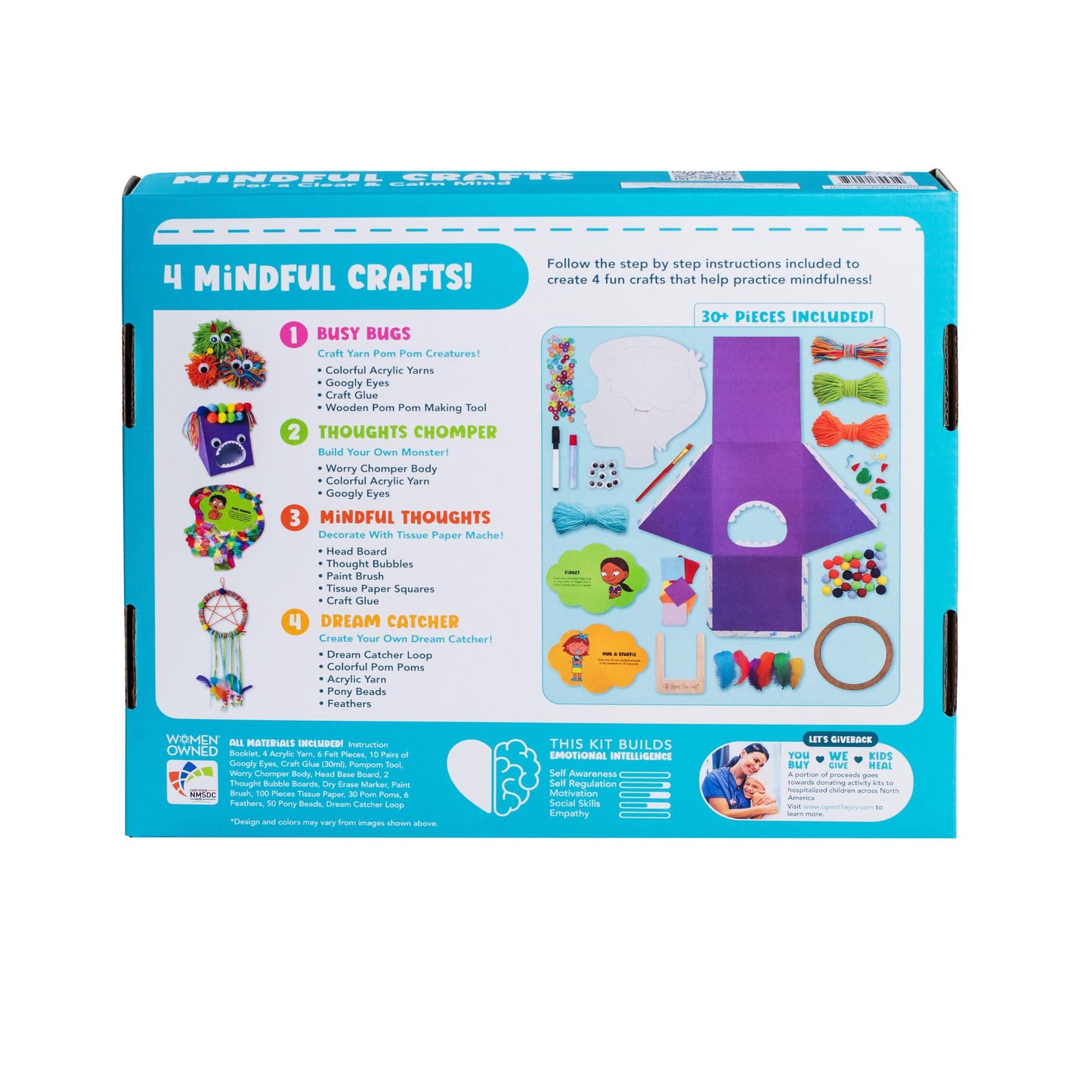 Open The Joy Mindful Crafts Kit - Kids Emotional Regulation & Art