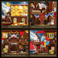 Viking Pirate Ship House Building Block for Boys age 12-14, Friend Medieval Viking Village Building Set with Dragon Head Ship, Architecture Building