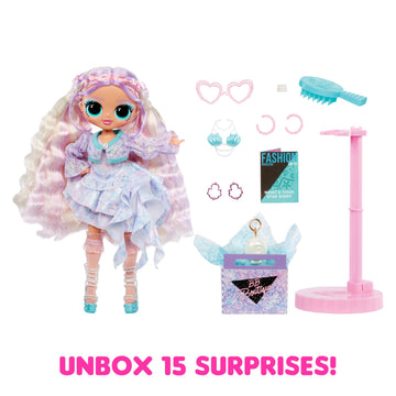 LOL Surprise OMG Pearla Fashion Doll with 15 Surprises Including Mermaid Themed Fashions and Accessories - for Kids Ages 4+