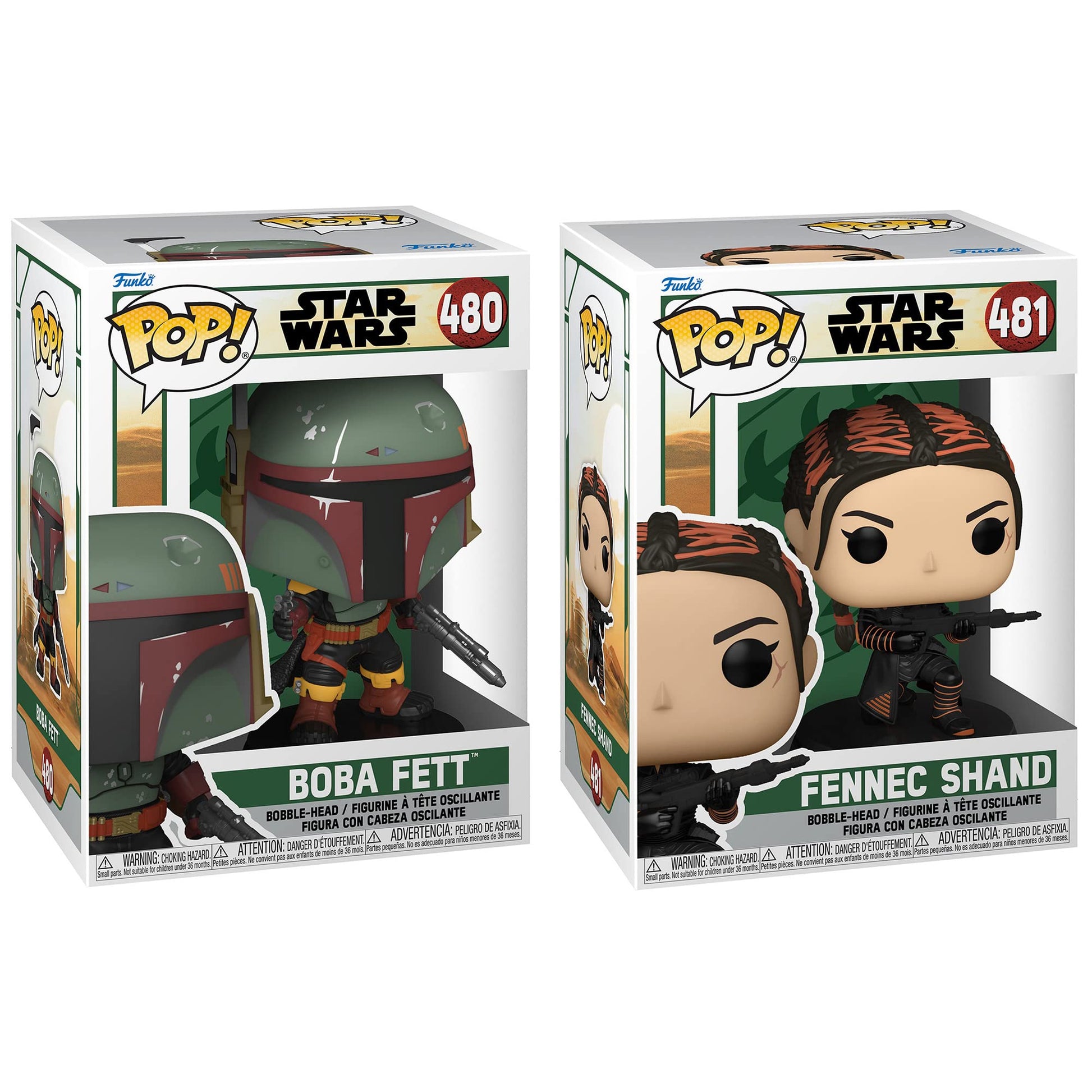 Funko POP! Star Wars Book of Boba Fett - Collectors Set: Boba Fett and Fennec Shand