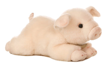 Aurora® Realistic Miyoni® Pig Stuffed Animal - Lifelike Details Make a Cherished Companion - Perfect for Decorating Bedrooms or Classrooms - Pink 8