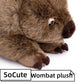 FRANKIEZHOU Lifelike Wombat Stuffed Animal-Brown 12" Realistic Wombat Plush,Simulation Soft Wombat Plush,Girl Toys,Gifts for Kids