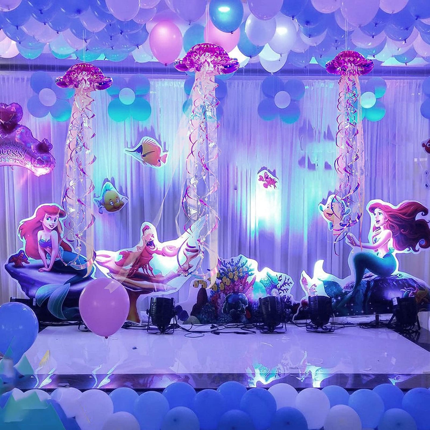 Cheerland Purple Jellyfish Decor Under The Sea Party Decoration Little Mermaid Theme Birthday Decorations Ocean Theme Décor Hanging Jelly Fish