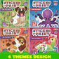 JOYIN 4-Pack Crafts for Kids Sticker Paint Book Gift Party Favor - Paint by Stickers Numbers for Kids Traveling - Safari Unicorn Dog Sea Animals