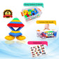 Play Build Slyder Set: 60 Pieces 3D Pyramid Building Blocks, Geometric Stacking Toys for Kids Ages 4+ - Creative Early Childhood STEM Educational Toys