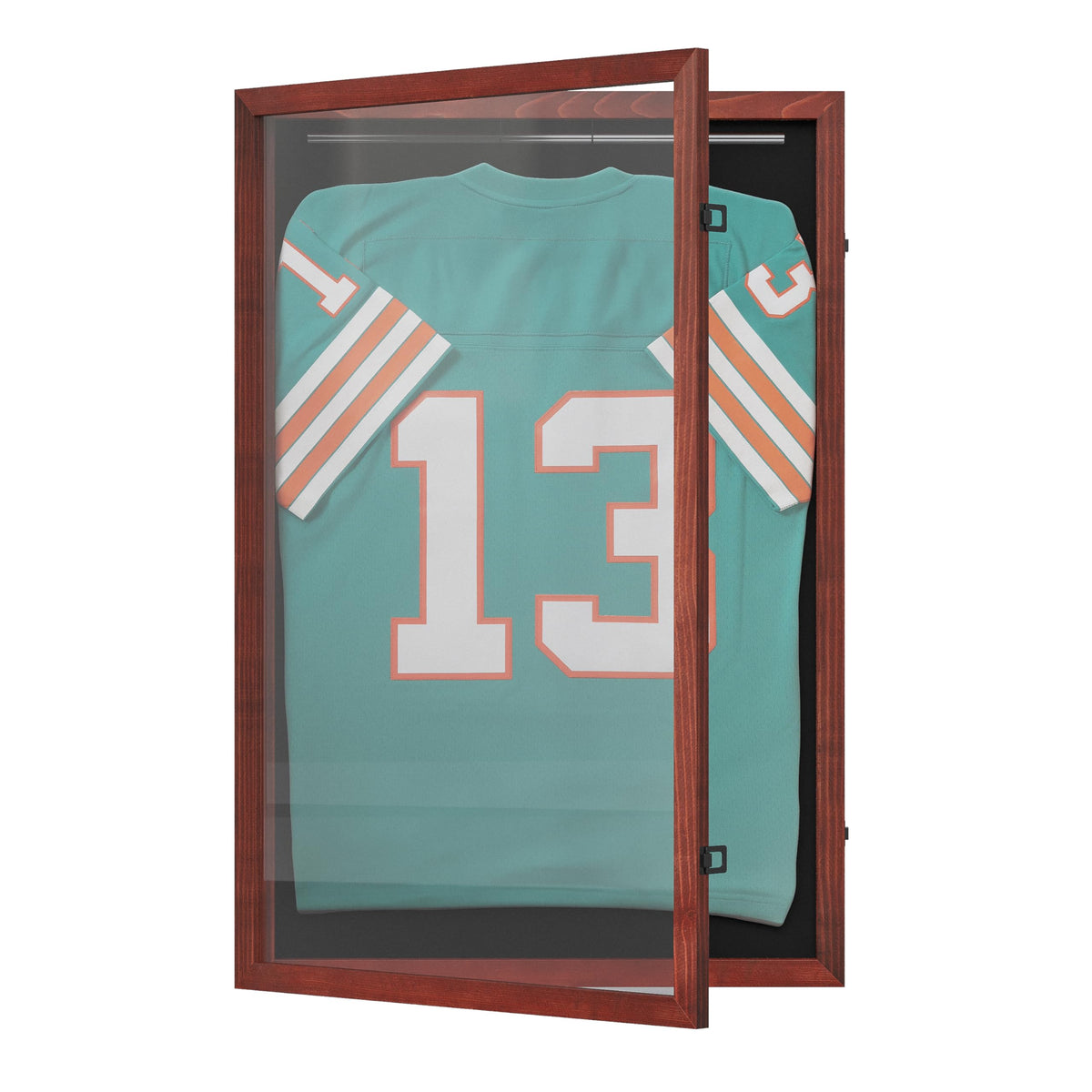 Flash Furniture Jersey Display Case, 24x36, Mahogany
