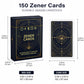 KAIU 150PCS Zener Cards, ESP Testing Cards Deck 2.44 x 3.42, 6 Pack of 25 Each, 5-Symbol Unmarked Psychic Test Cards for Intuition Training, Classroom