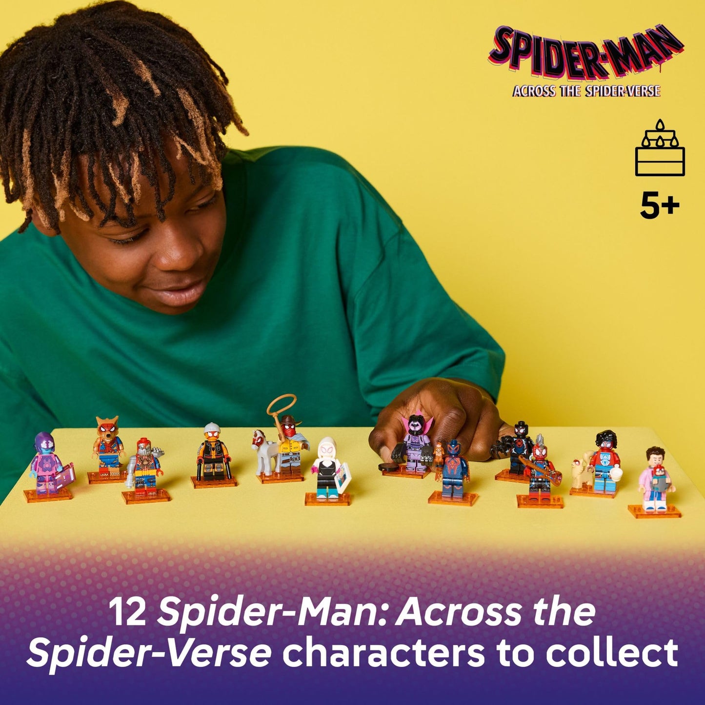 LEGO Minifigures Spider-Man: Across The Spider-Verse 6 Pack - Spider-Man Toys for Boys & Girls, Ages 5+ - Pretend Play Action Figures for Kids - Gift