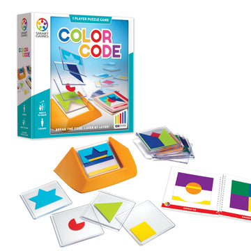 SmartGames Color Code - Transparent Layered Skill-Building Puzzle Game with 100 Challenges for Ages 5+