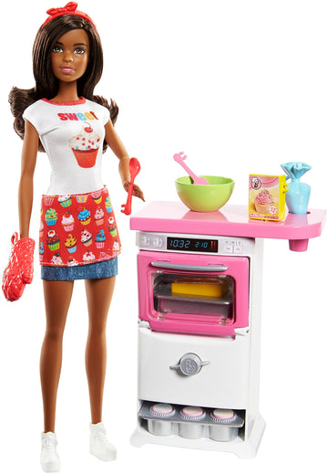 Barbie Bakery Chef Playset, Dar Brown Hair
