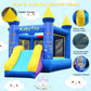 Inflatable Bounce House for Kids 3-10, 550W Blower Included Indoor Outdoor Bouncy House with Slide,Toddler and Infant Jumping Castle
