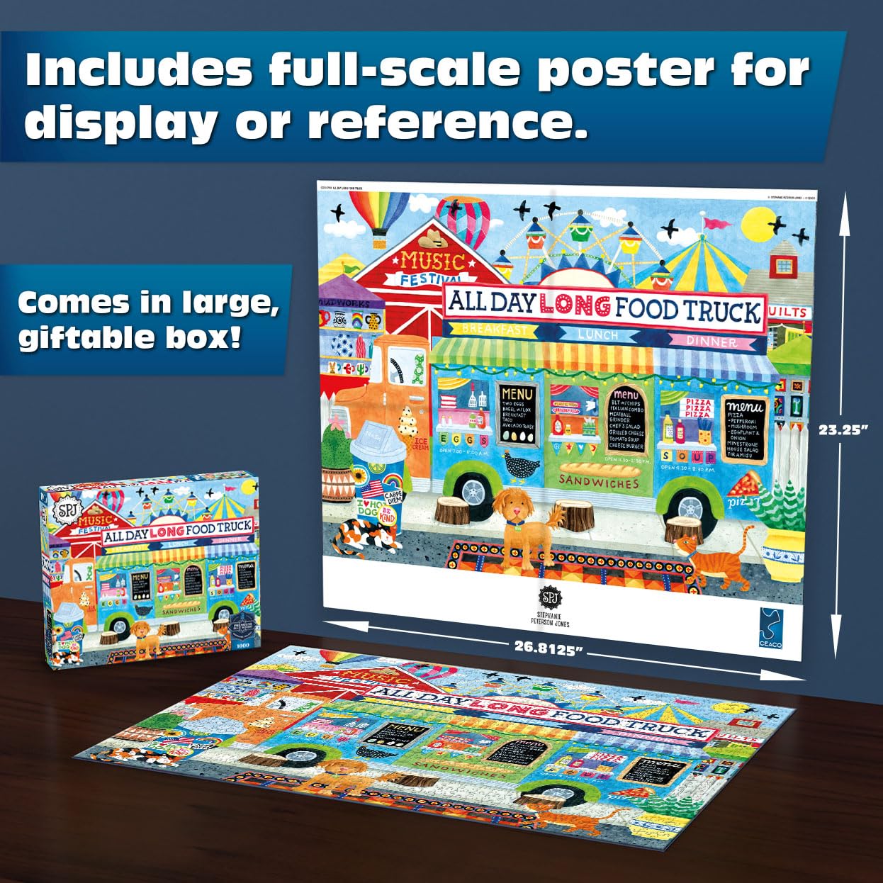 Buffalo Games - All Day Long Food Truck - 1000 Piece Puzzle for Adults