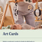 Lalo Art Cards - Set of 6 High Contrast Baby Cards for Infants - Black and White Newborn Visual Stimulation Cards for Brain Development, Tummy Time