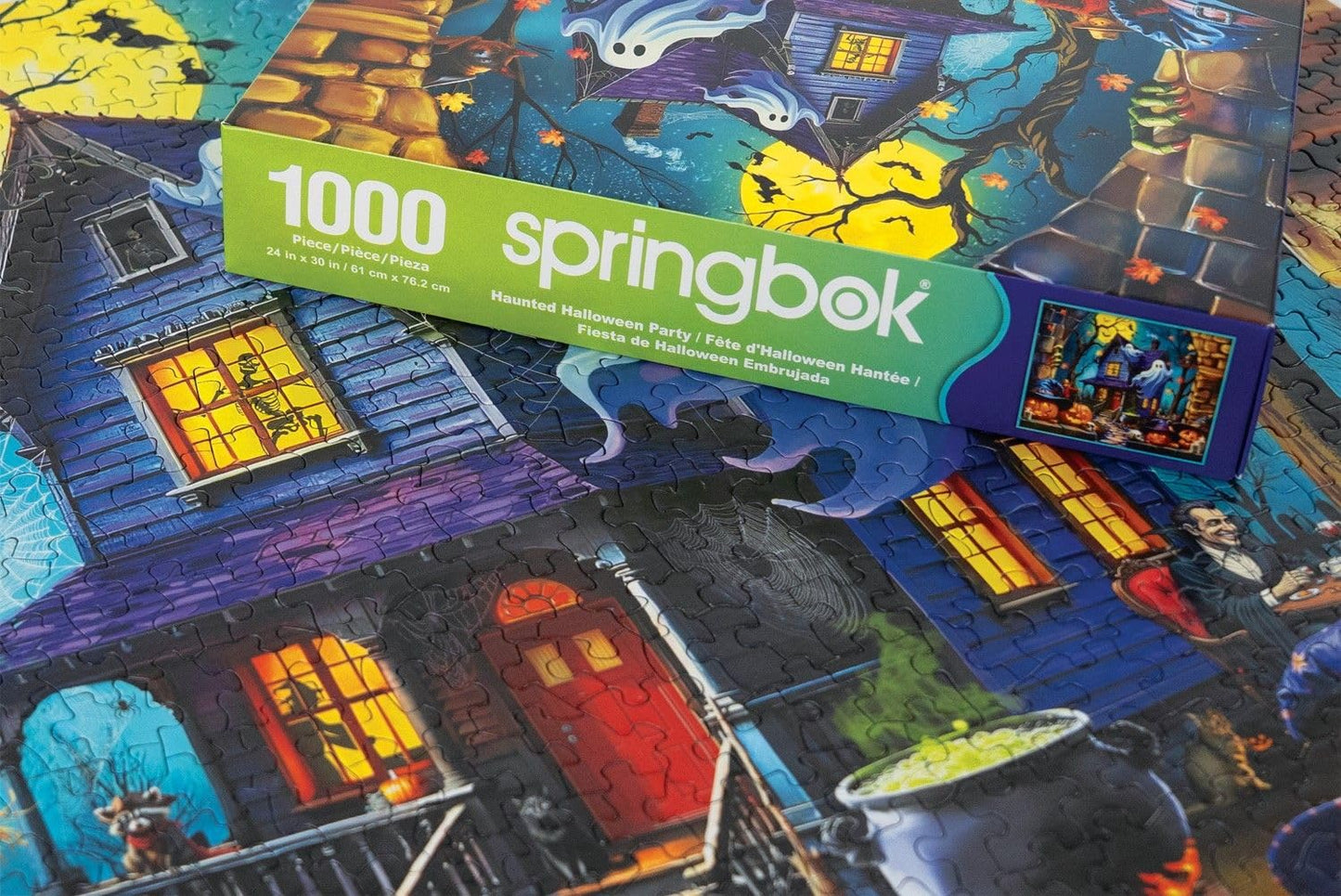 Springbok Haunted Halloween Party 1000 Piece Jigsaw Puzzle for Adults
