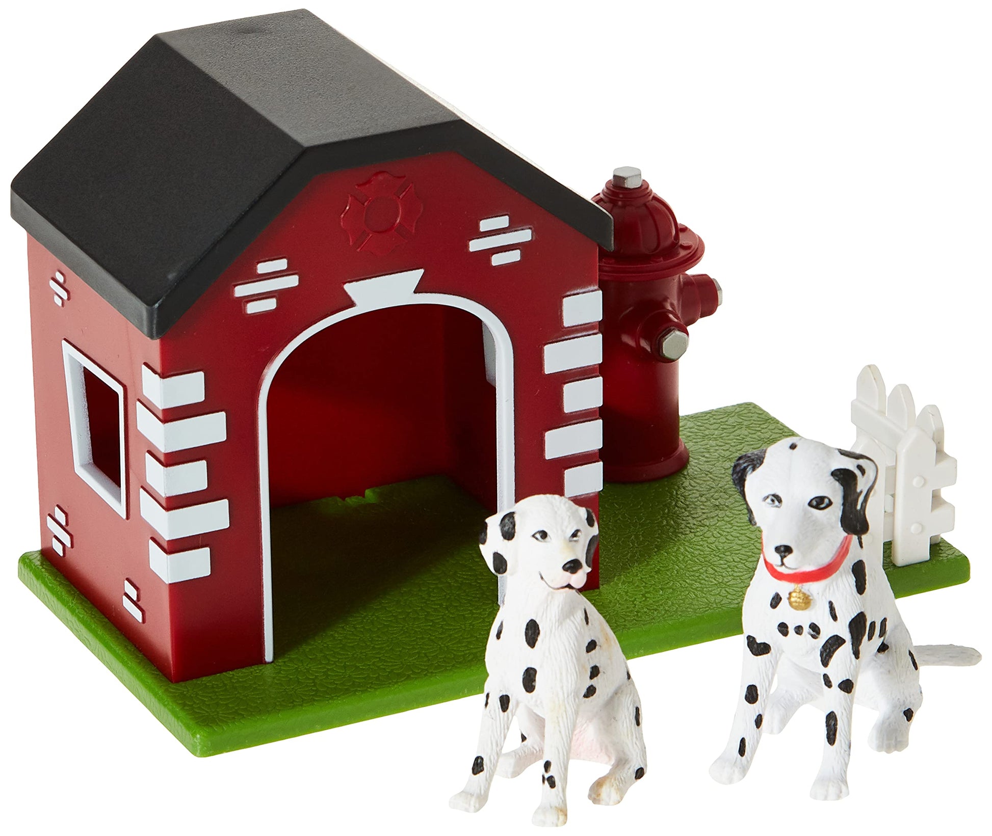 Terra by Battat Firehouse Dogs Playset, 3-Piece Animal Figures, Playsets