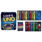 Mattel Games Liar’s UNO Card Game in Travel & Storage Tin for Adults, Kids, Families, Parties & Game Nights, Outwit Other Players with Bluffing