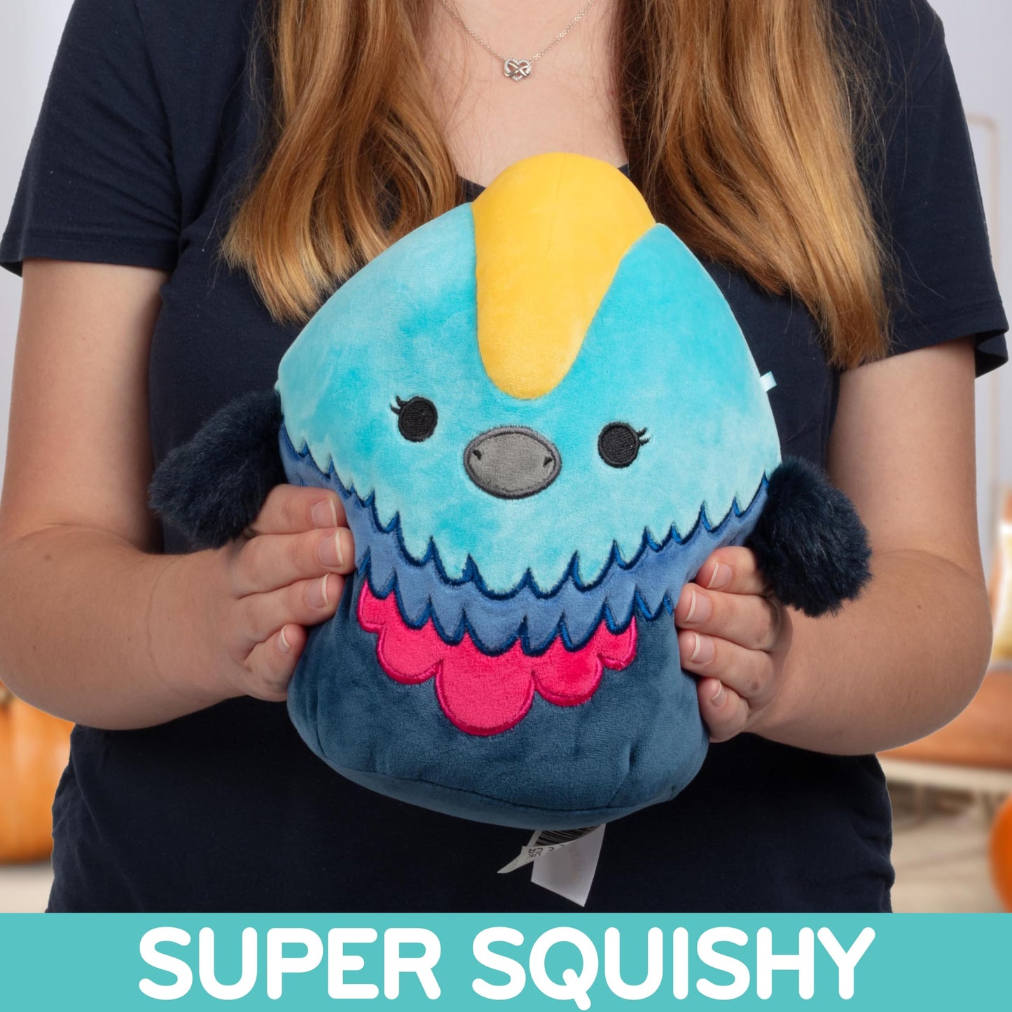 Squishmallows Official Kellytoy Plush 8-Inch Melrose the Cassowary - Rare Bird Stuffed Animal - Authentic Squishy Collectible Toy - Great Gift