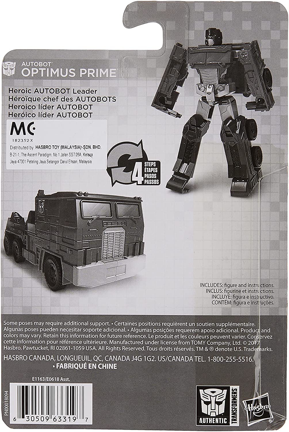 Transformers E1163 GEN Project Storm Optimus Prime Action Figure