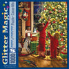 Bits and Pieces - 1000 Piece Embellished Glitter Puzzle - Children Decorating The Christmas Tree by Artist Liz Goodrick Dillon - Family Holiday Fun