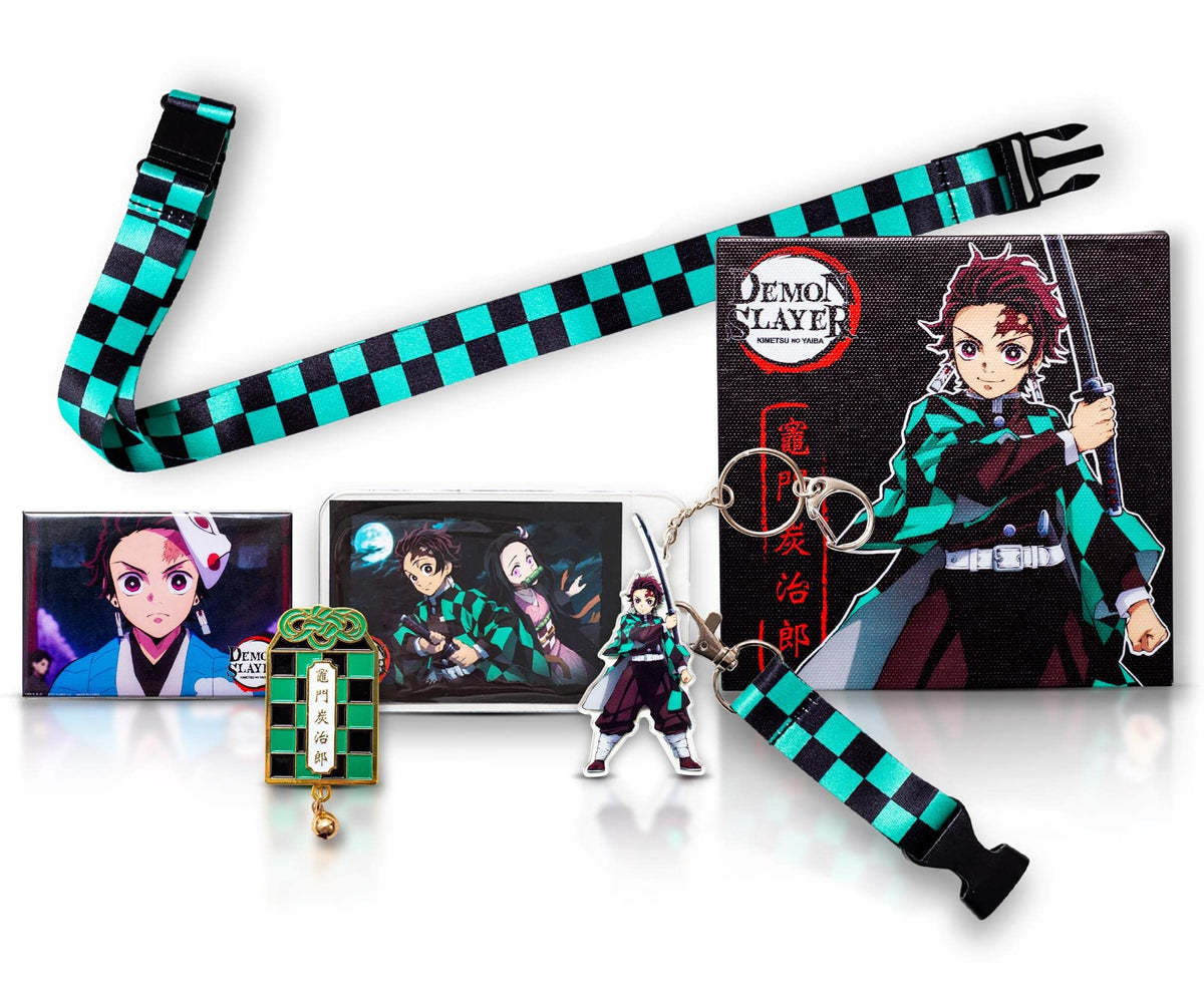 JUST FUNKY Demon Slayer: Kimetsu No Yaiba Tanjiro Kamado LookSee Mystery Blind Box | Includes 5 Anime Collectibles