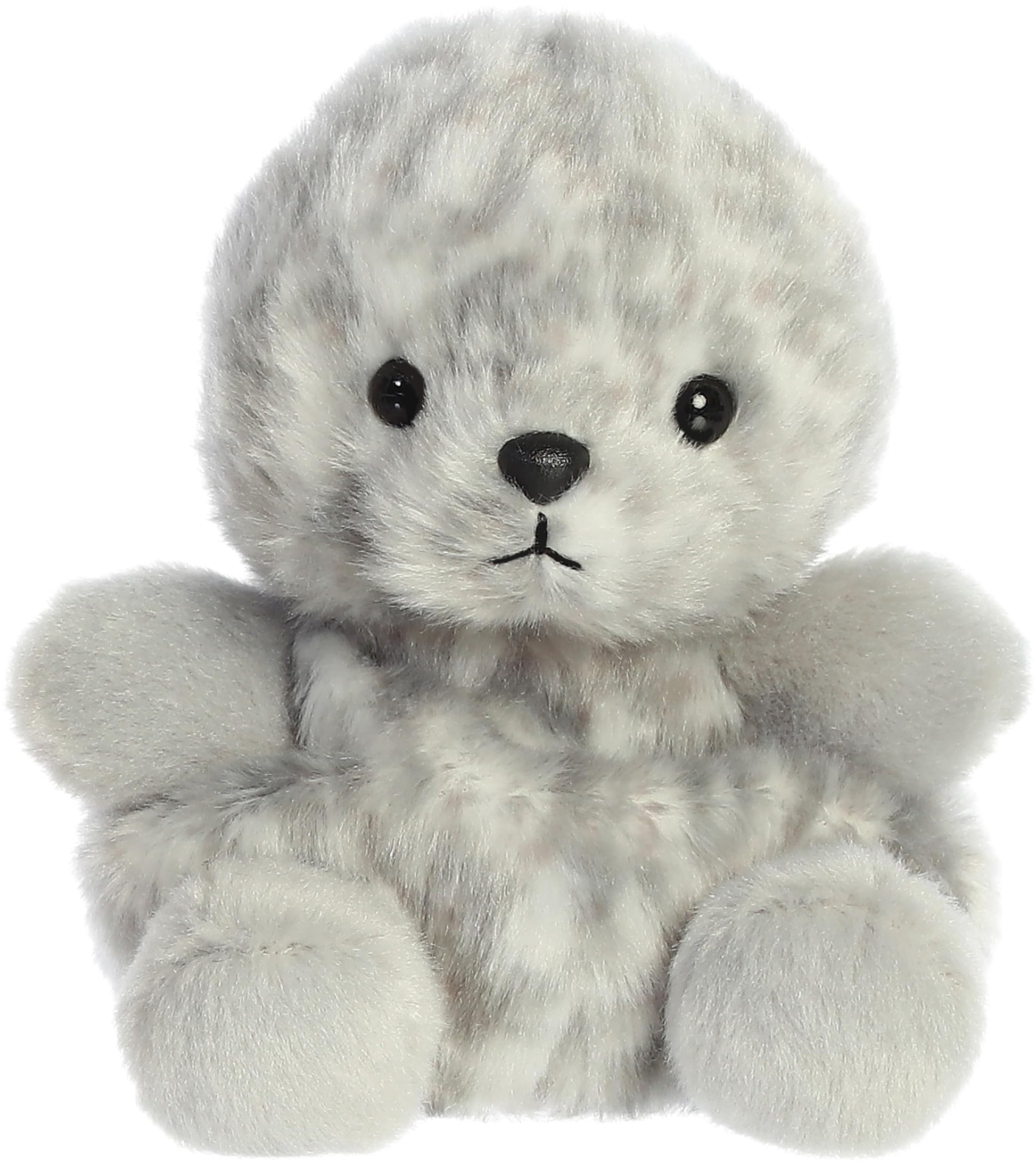 Aurora® Adorable Palm Pals™ Marina Harbor Seal™ Stuffed Animal - Pocket-Sized Play - Collectable Fun - Grey 5 Inches