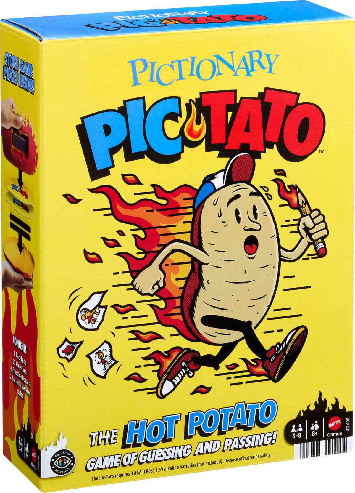 Mattel Games Pictionary Pic-Tato Game for Ages 8+, 3-8 Players