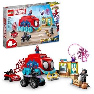 LEGO Marvel Team Spidey's Mobile Headquarters 10791 Building Set - Featuring Miles Morales and Black Panther Minifigures, Spidey and His Amazing
