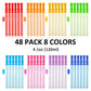 Inscraft 48 Pack 14’’ Big Bubble Wands, 8 Colors Bulk for Summer Toy, Outdoor/Indoor Activity Use, Easter, Birthday, Graduation, Shower, Bubbles Party