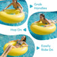 Funscape Large Inflatable Pool Float Rings, 44" Swimming Tube W/Handle