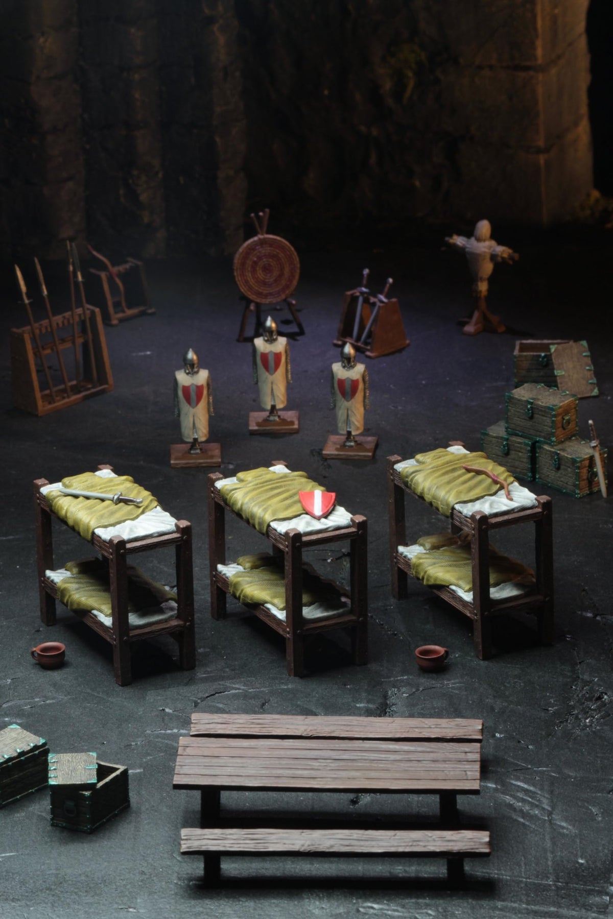 WizKids Warlock Tiles: Accessory - 4D Settings Castle Barracks