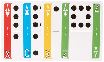 Flex Deck Playing Cards 3 in 1 Travel Game Deck with Card Games Domino Play and Word Games Compact Family Game for Camping Road Trips Classroom