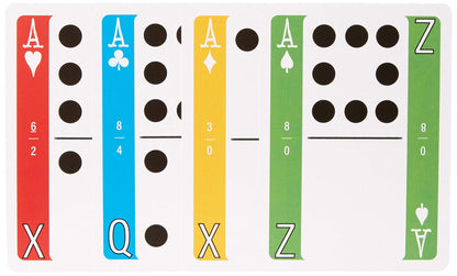Flex Deck Playing Cards 3 in 1 Travel Game Deck with Card Games Domino Play and Word Games Compact Family Game for Camping Road Trips Classroom