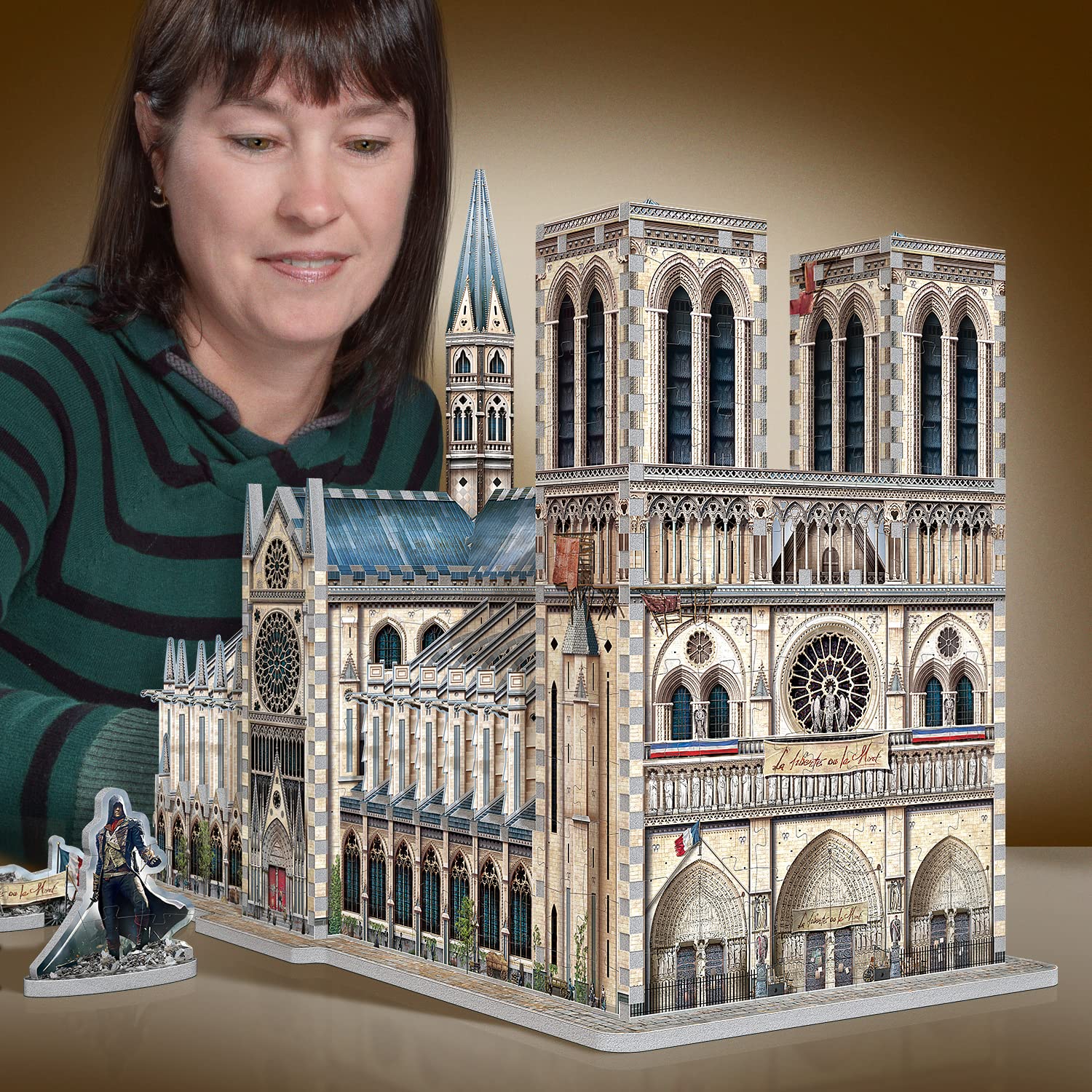 Wrebbit3D Assassin’s Creed 3D Puzzle Model of Notre-Dame | 860 Jigsaw Puzzle Pieces | References from Ubisoft Popular Video Game