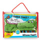 Melissa & Doug Soft Activity Baby Book - Whose Feet? Sensory Toys for Toddlers, Travel Toys for Toddlers Boys and Girls