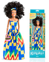 KOOLOREZ: Olivia - Our Queens Black Doll Set - Brown/Black Afro Doll