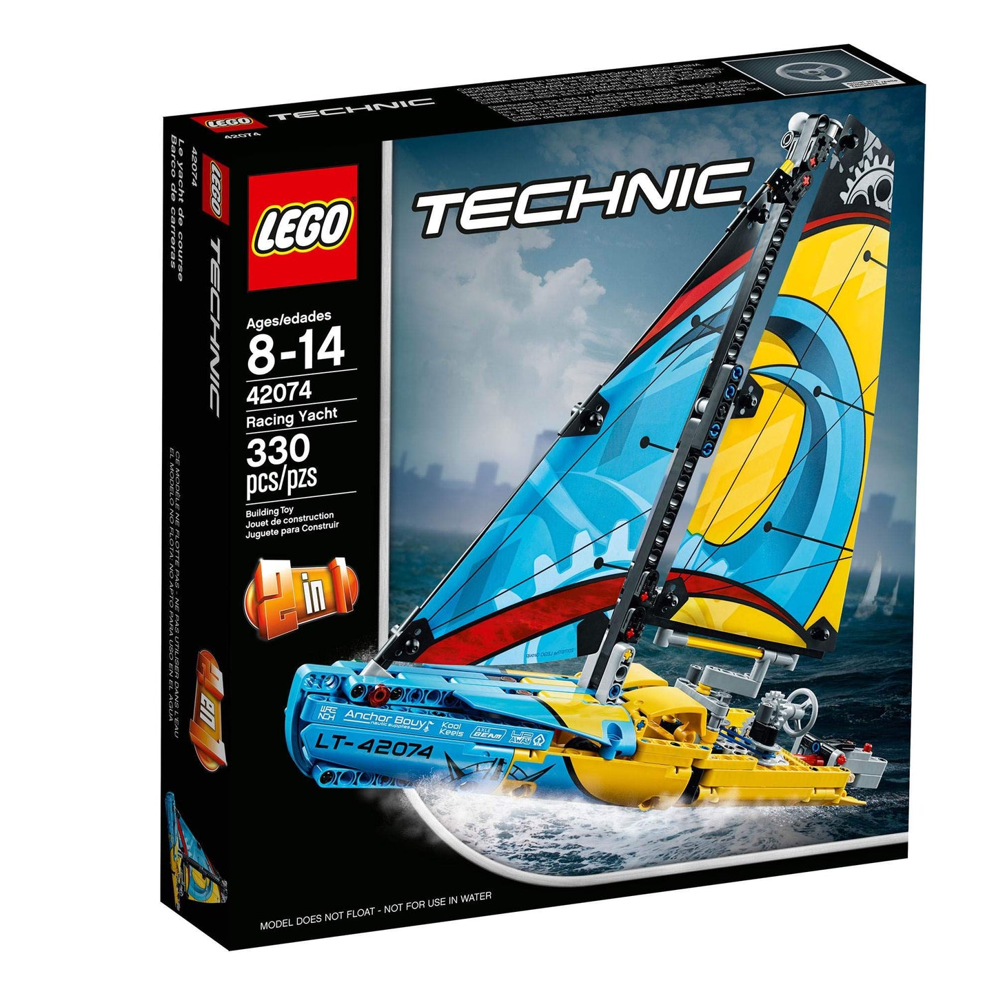 LEGO Technic Racing Yacht 42074 Building Kit (330 Pieces)