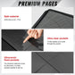 Migitec 16-Pocket Binder for 1280 Trading Cards, Ringless Album with 40 Double Sided and Side-Loading Pages, Compatible with MTG, Sport Cards and