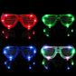 M.best 4 Pack LED Glasses 4 Colors Light Up Glasses Glow In The Dark Party Supplies Favor for Kids Adult Birthday,Raves,Halloween,Christmas, New Year