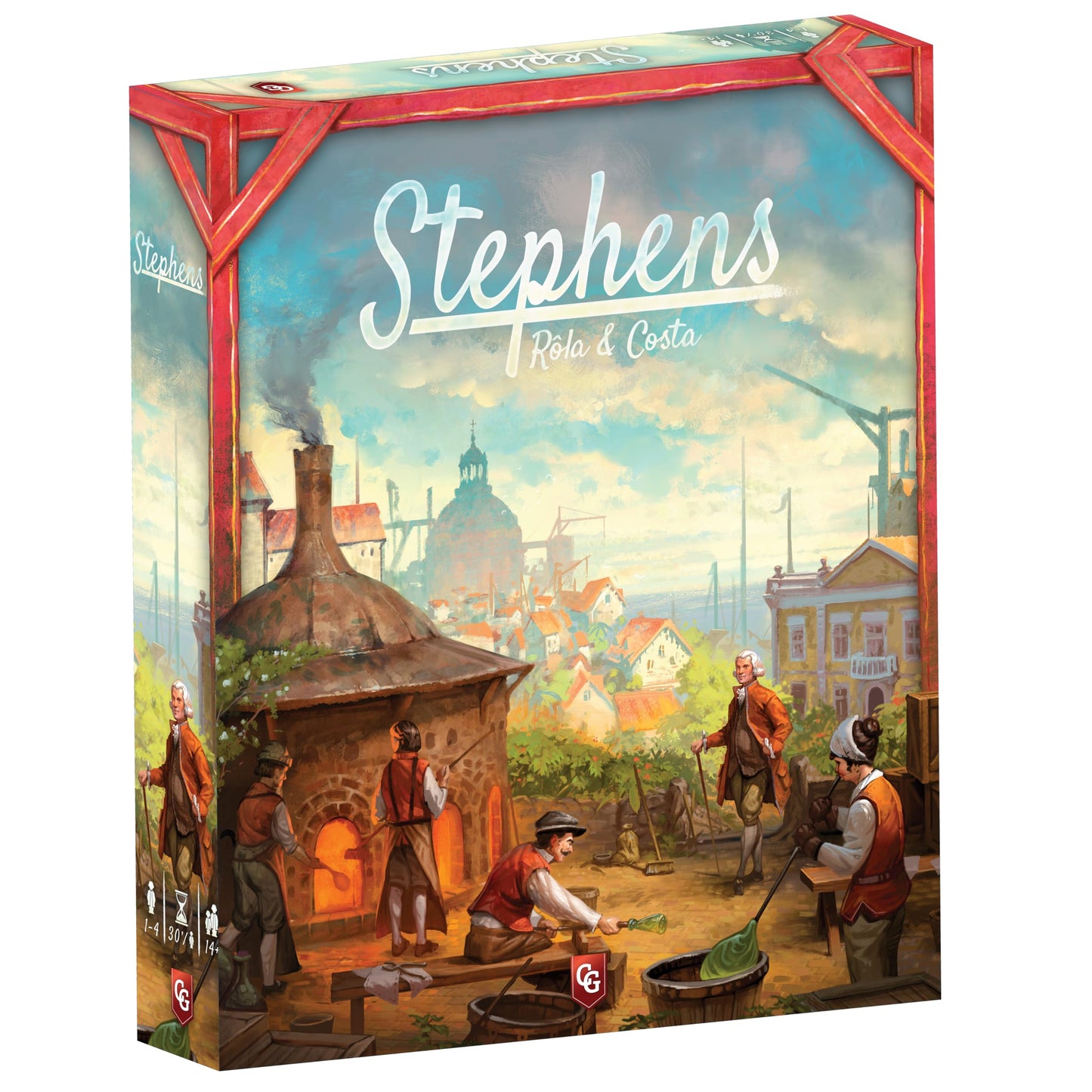 Capstone Games Stephens - The Glassmaking Card-Based Strategy Board Game for Adults, 1-4 Players, 90 Minutes, Solo Board Game, Competitive Resource