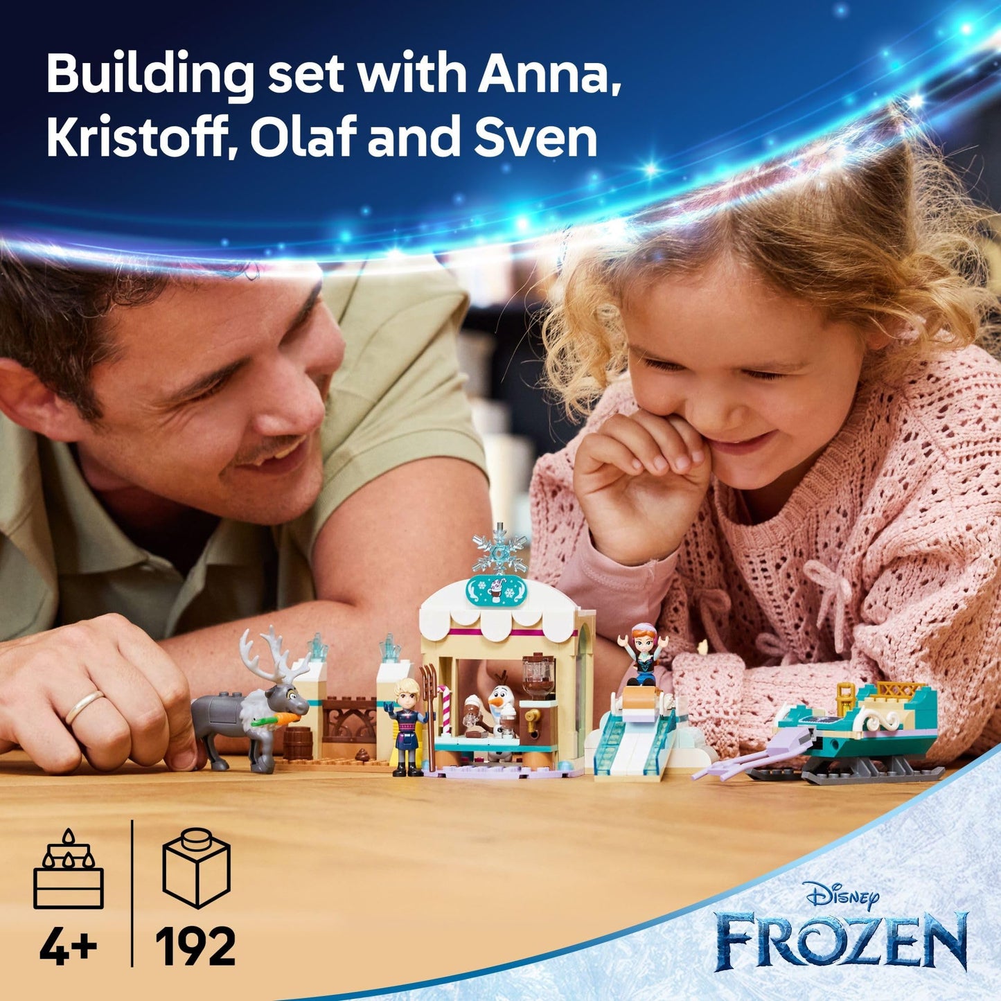 LEGO Disney Frozen Anna's Sleigh Adventure Building Toy Set - Frozen Toy for Toddlers with 2 Disney Princess Minidolls - Learning and Educational Set