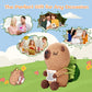 Fungi Fun Crochet Capybara Plush with Turtle - Emotional Plush with Motivational Card, Cute Capybara Crochet Doll Decor, Fun Gift for Women