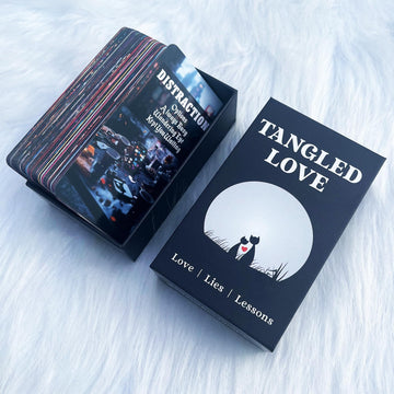 GZXINKE Toxic Love Oracle Cards for Beginners, 78 Drama and Healing Oracle Deck for Relationships, Breakups, Twin Flames, and Shadow Work, Emotional