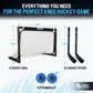 Knee Hockey Set - Complete 2-Player Indoor Kit with Mini Goal