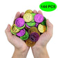 Mardi Gras Coins 144 PCS Assorted Green Purple Gold Mardi Gras Plastic Coins Set for Mardi Gras Theme Props Parade Table Decoration & Party Favors