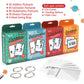 Torlam Multi Math Flash Cards for Kids Ages 4-8 - Addition, Subtraction, Multiplication, & Division - All Facts 0-12 with 4 Rings, Math Games for Kids