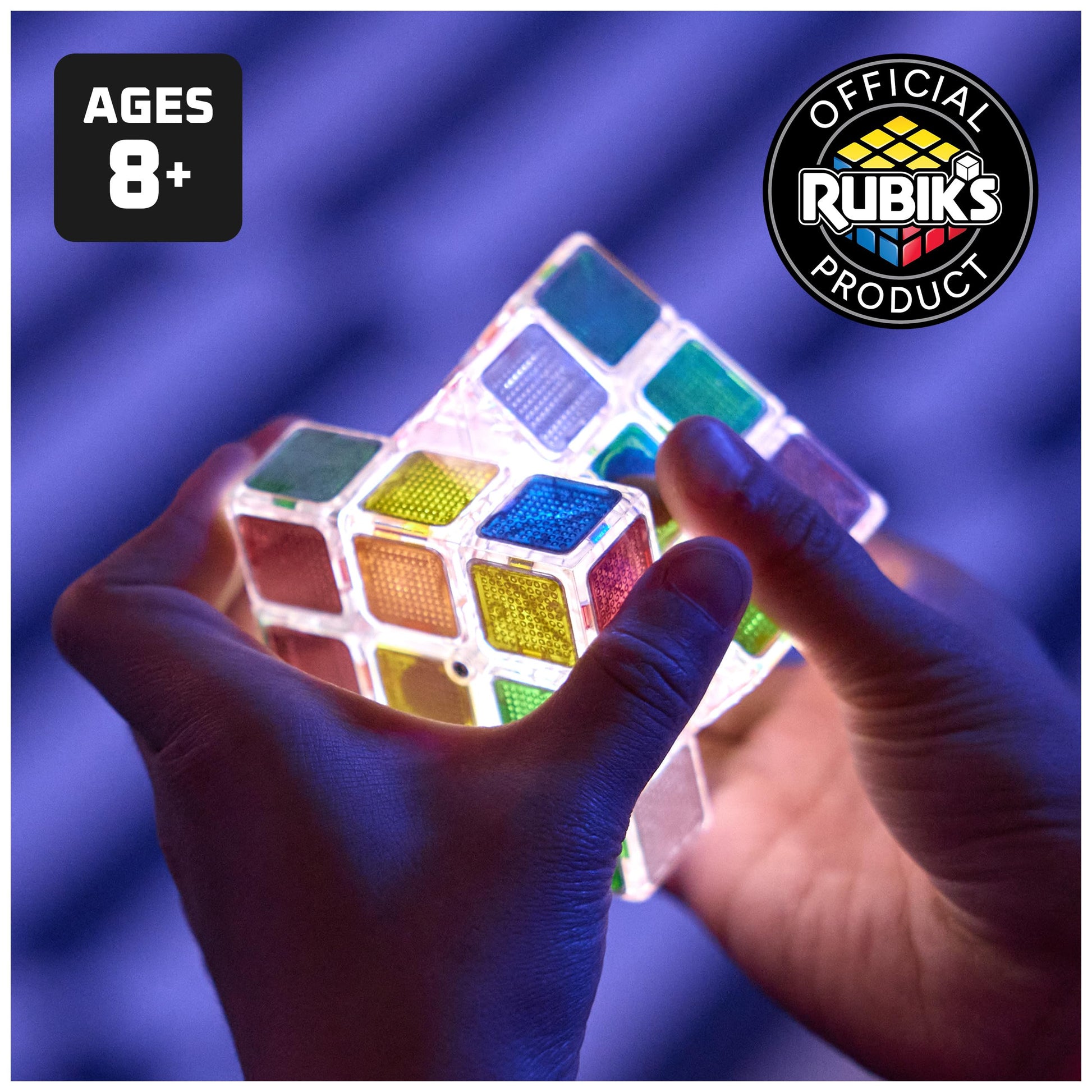 Rubik's Cube Pulse Cube 3x3 Light-Up Electronic Puzzle Brain Teaser