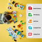 LEGO DUPLO Town Buildable People with Big Emotions Interactive Toy for Ages 3 and Up, 5 Characters with 10 Role-Play Faces, 71 Colorful Bricks