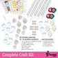 Pinwheel Crafts Pendant Jewelry Making Kit for Girls 8-12+ Years, Necklace and Bracelet Making Kit for Kids - Single Craft to Create Multiple Necklace