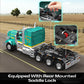 Mould King 13201 Semi Truck Building Set, Flatbed Truck Toy with 3 Motors, Collectible Car Model to Build and Display, Buildable Gifts for Adult (2064